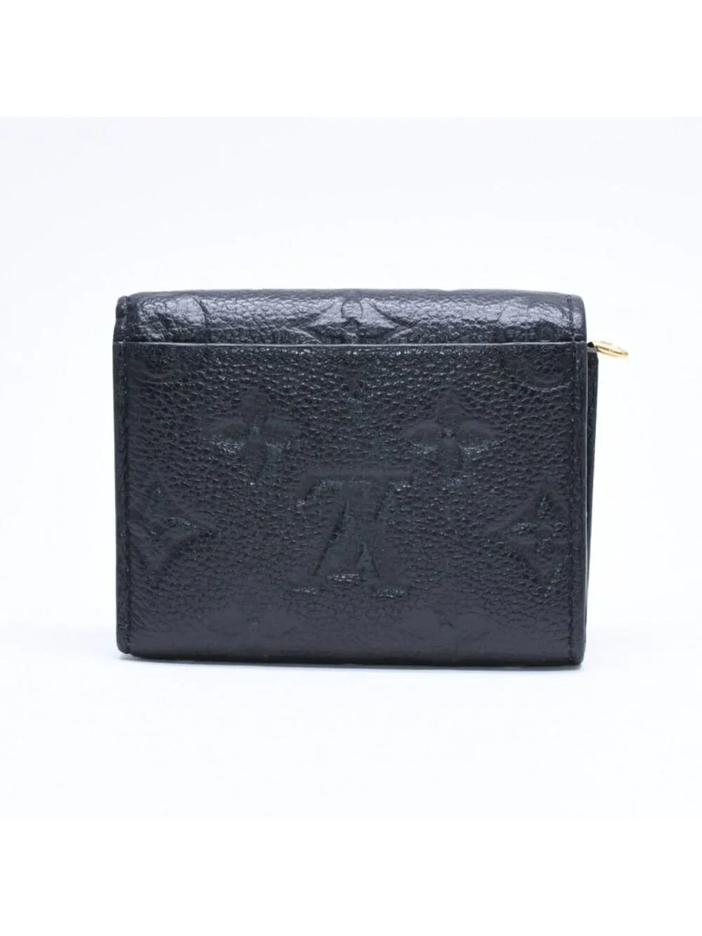 Louis Vuitton Trifold Wallet Portefeuille Zoe Black Gold